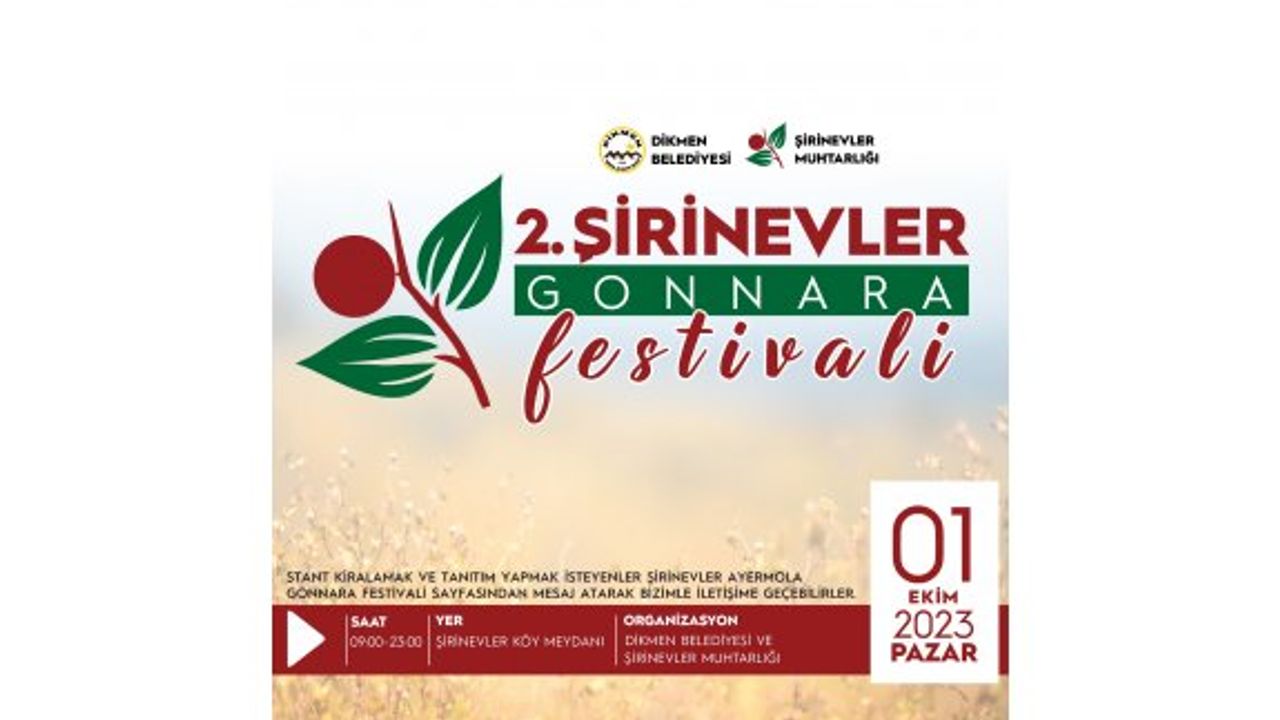 2. Şirinevler Gonnara Festivali 1 Ekim'de yapılacak