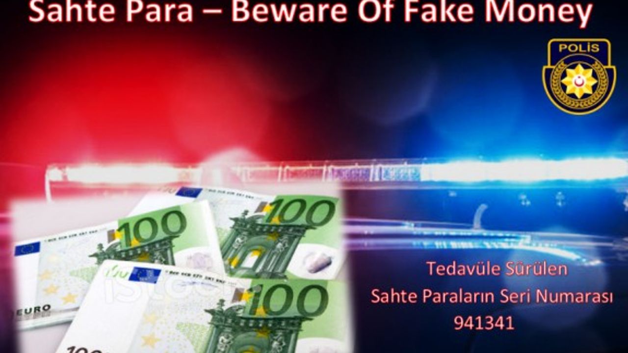 Polisten sahte 'Euro' uyarısı