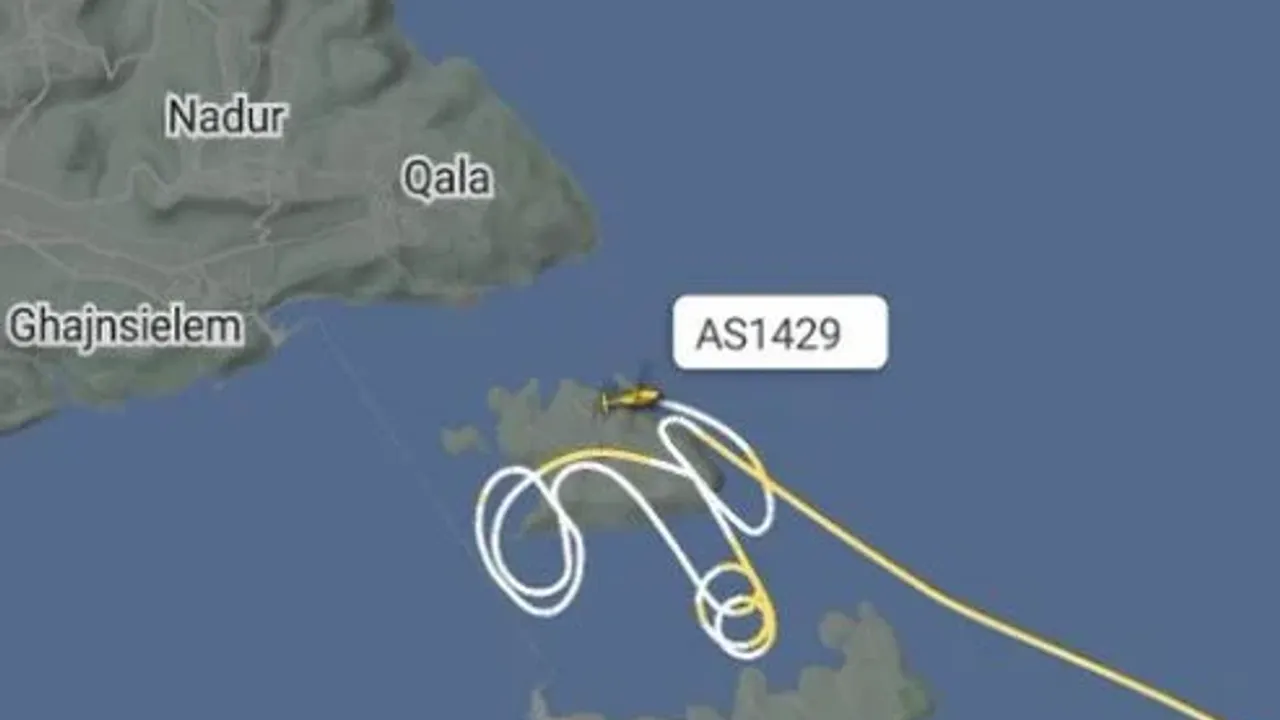 Sinirlenen pilot, uçakla gökyüzüne penis çizdi