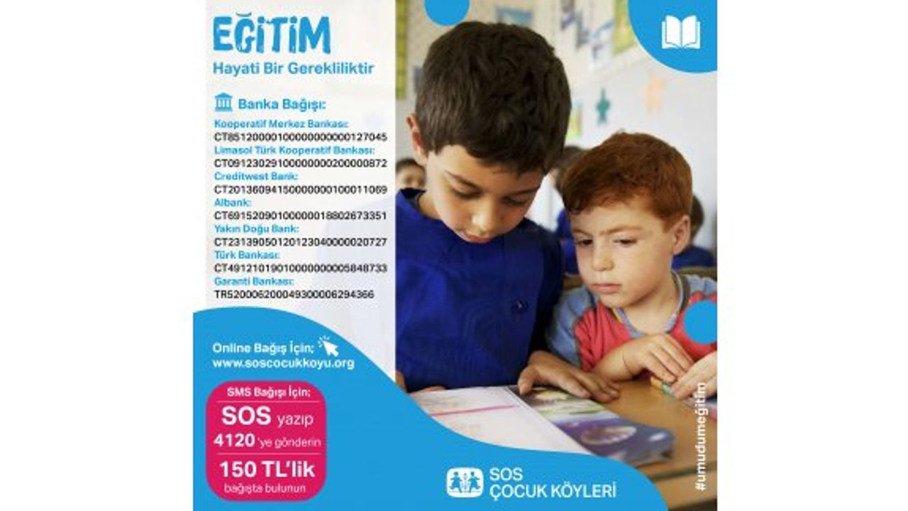 SOS Çocukköyü, çocukların yeni eğitim yılı öncesi hazırlıkları için destek bekliyor