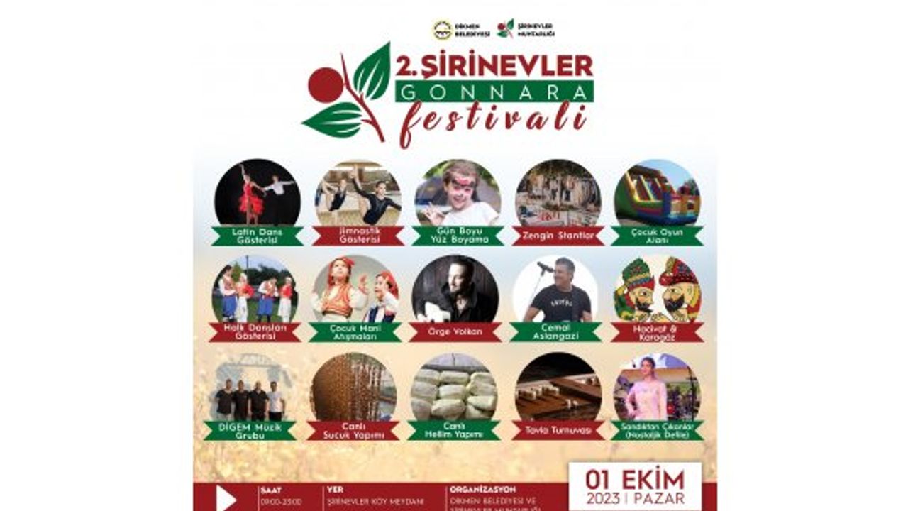 “2. Şirinevler Gonnara Festivali” Pazar günü yapılıyor