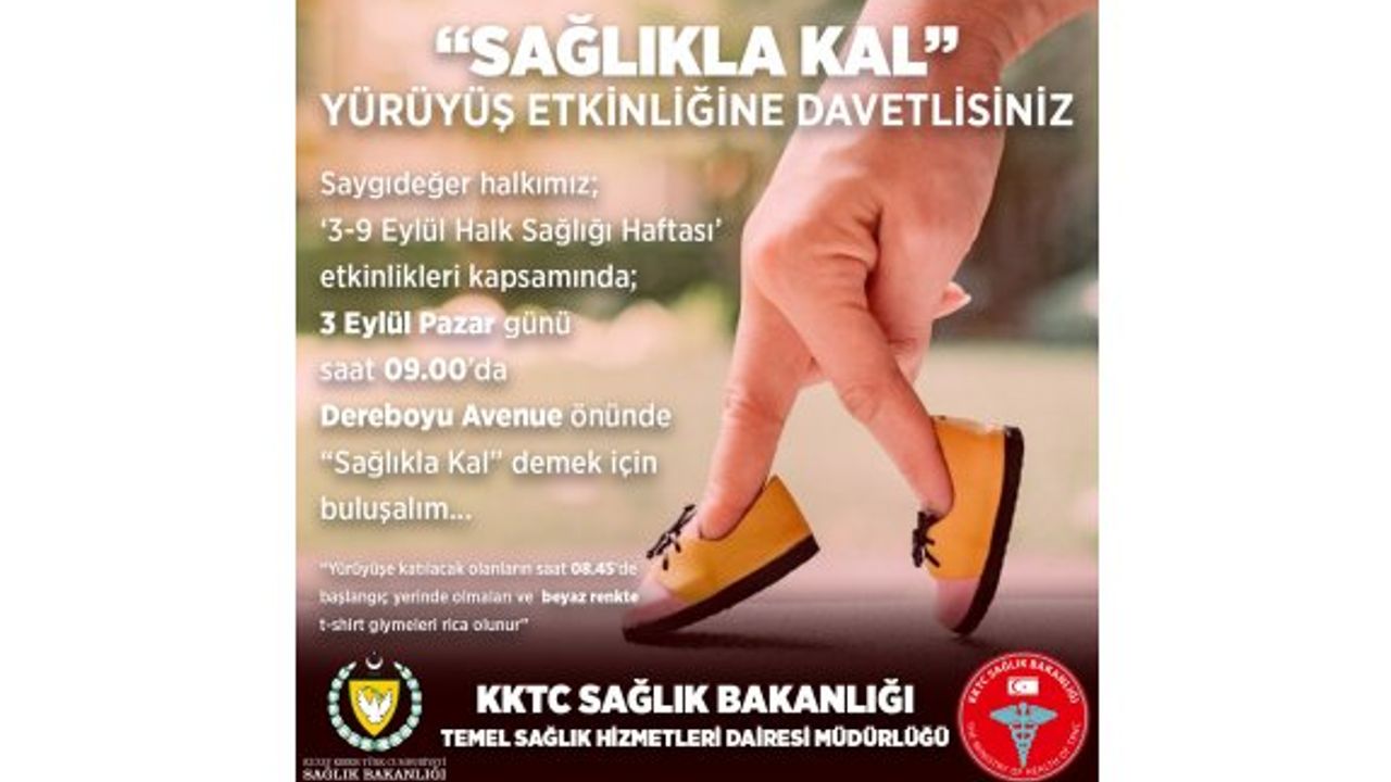 Halk Sağlığı Haftası yarın "Sağlıkla Kal" yürüyüşüyle başlıyor