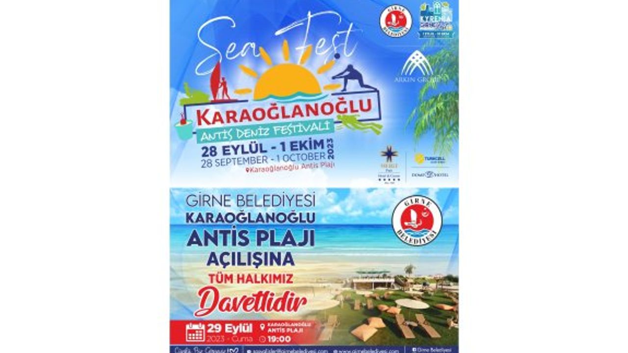 Karaoğlanoğlu Antis Deniz Festivali yarın başlıyor