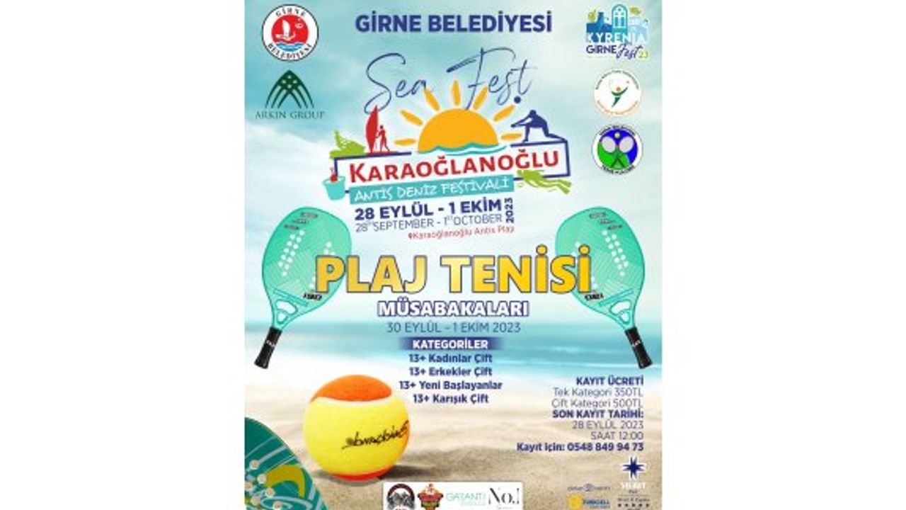 Plaj tenisinde son turnuva Antis Plajı’nda