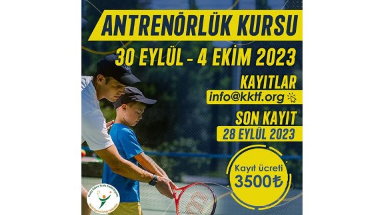 Tenis Federasyonu antrenörlük kursu düzenleyecek