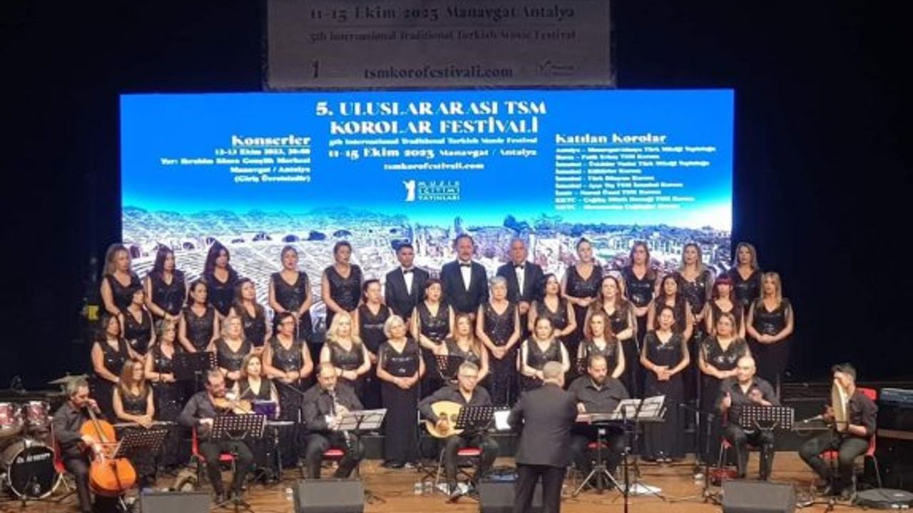 Çağdaş Müzik Derneği TSM Korosu, Manavgat'ta festivale katıldı