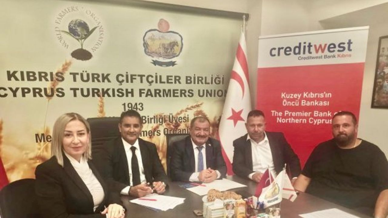 Credıtwest Bank ve KKTC Seracılar Birliği arasında iş birliği protokolü imzalandı