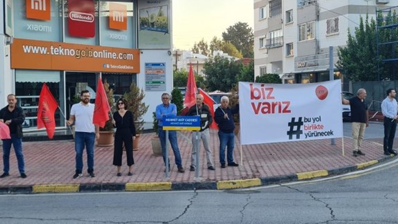 CTP her ilçede çember eylemleri düzenledi