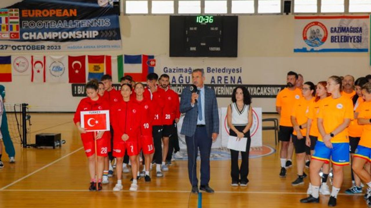 Futbol Tenisi Avrupa Şampiyonası Gazimağusa’da oynanıyor