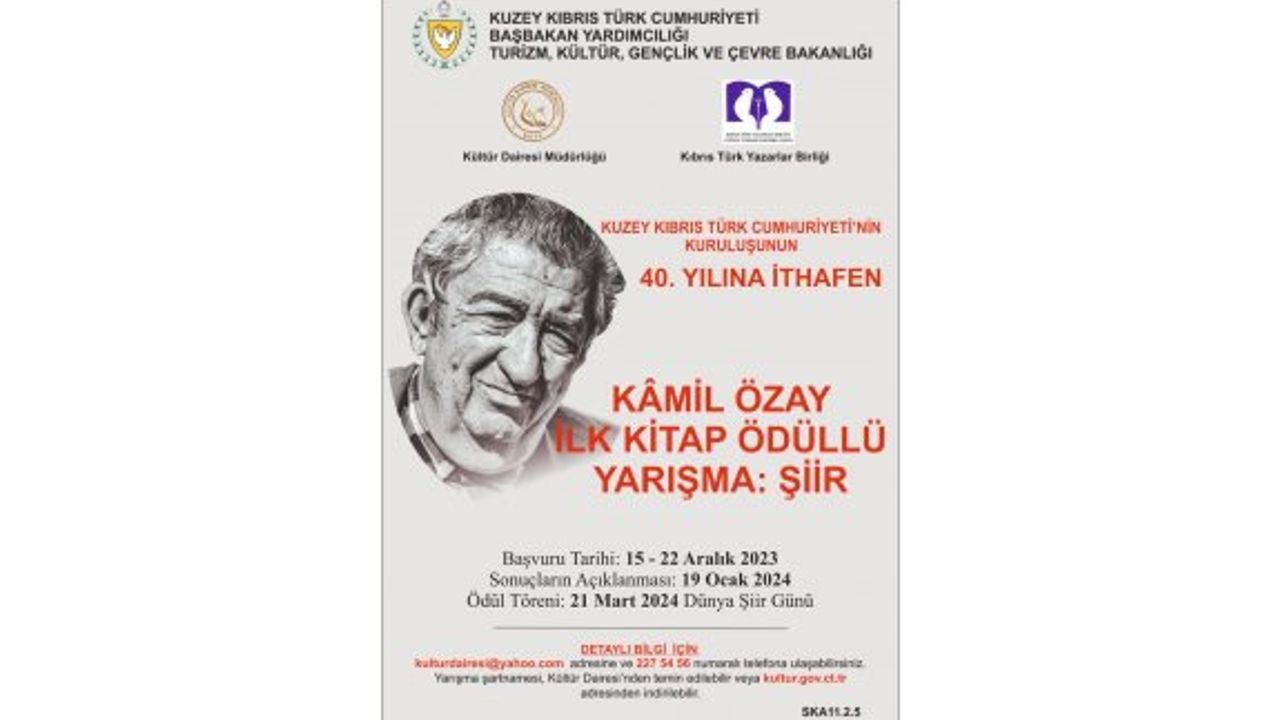 Kamil Özay adına şiir yarışması düzenlenecek