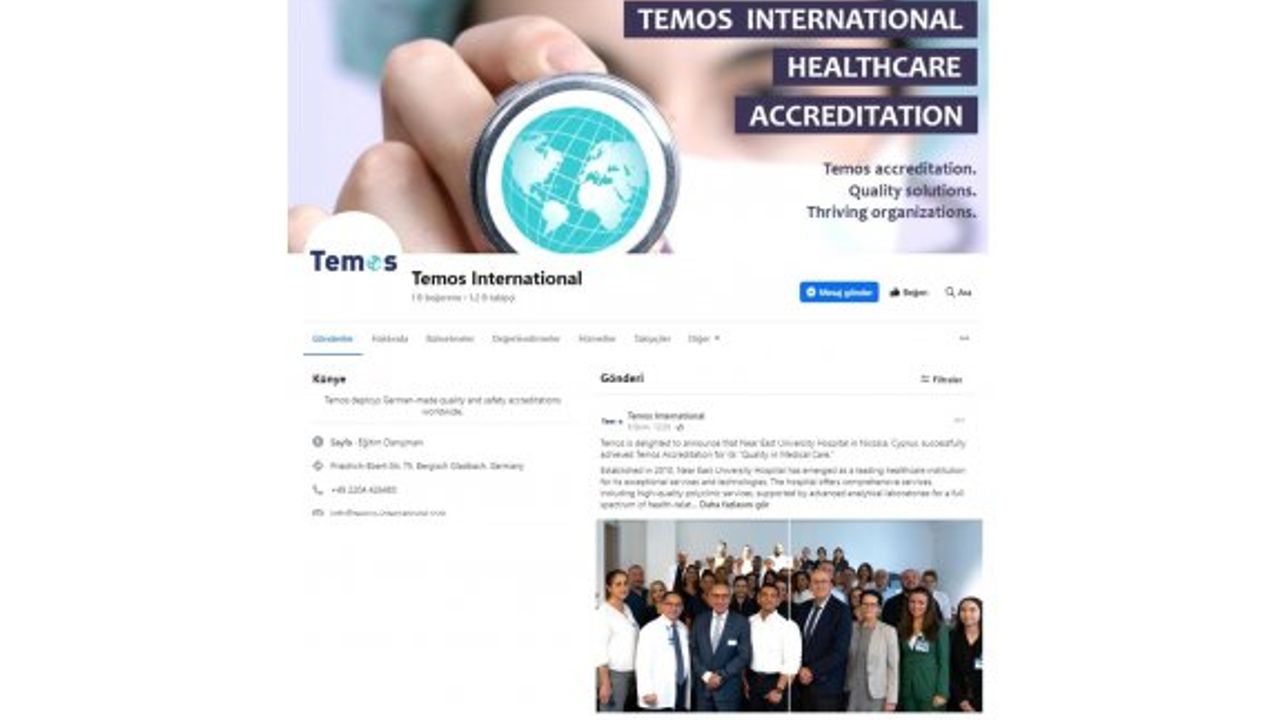 TEMOS, YDÜ Hastanesi’nin akreditesini dünyaya duyurdu