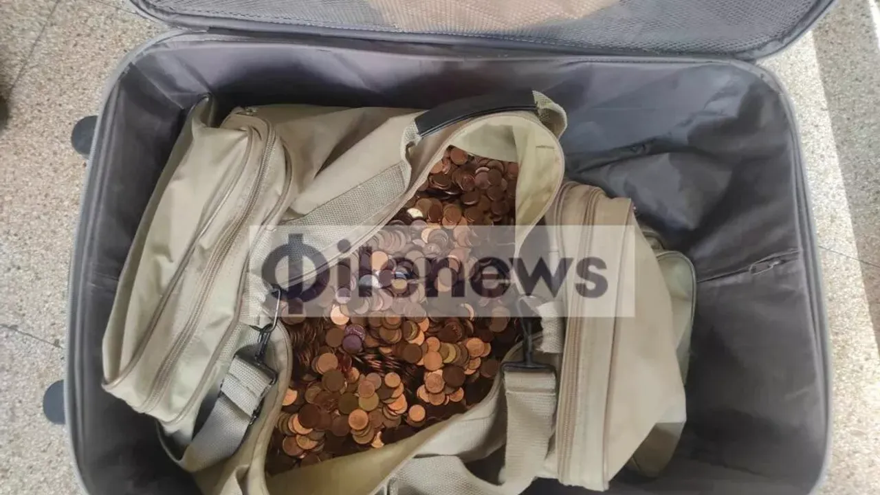 500 Euro’luk cezayı madeni paralarla ödemeye kalkıştı