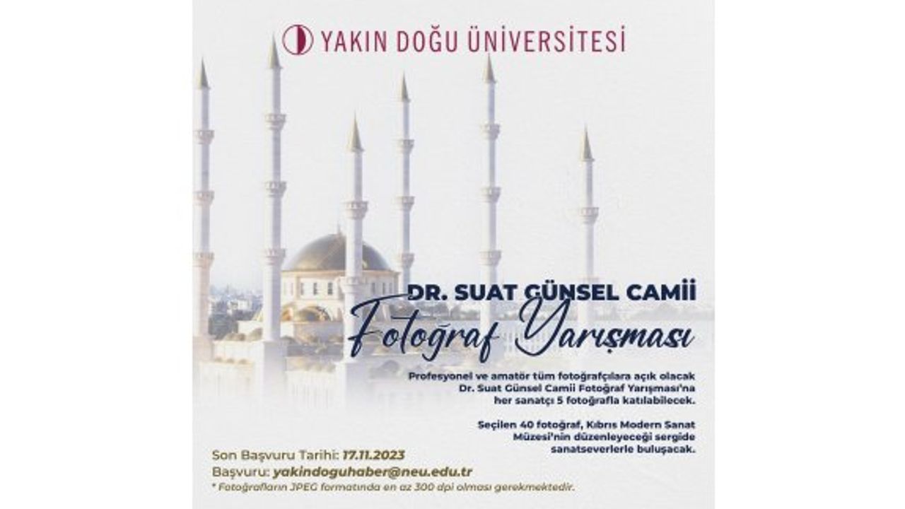 Dr. Suat Günsel Camii temalı fotoğraf yarışması