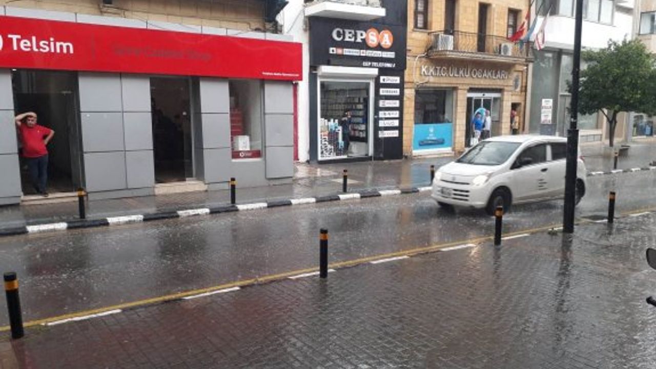 En çok yağış Çayırova ve Lefkoşa'ya düştü