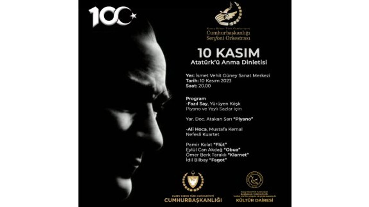 KKTC CSO'dan Atatürk'ü Anma Dinletisi