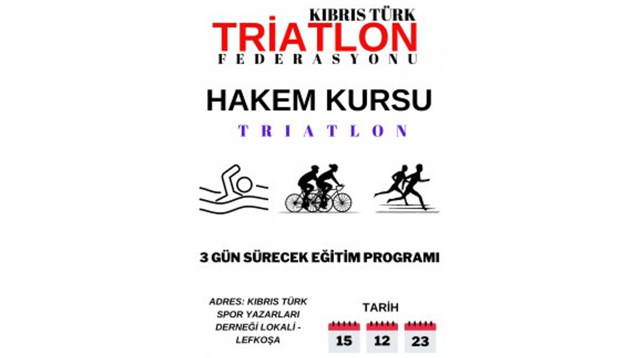 Triatlon aday hakem kursu düzenleniyor
