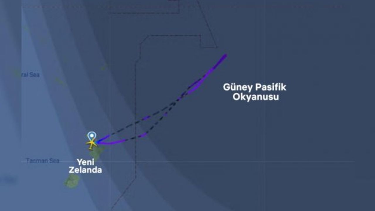 Yeni Zelanda Havayolları uçağı 11 saat boyunca "hiçbir yere uçtu"