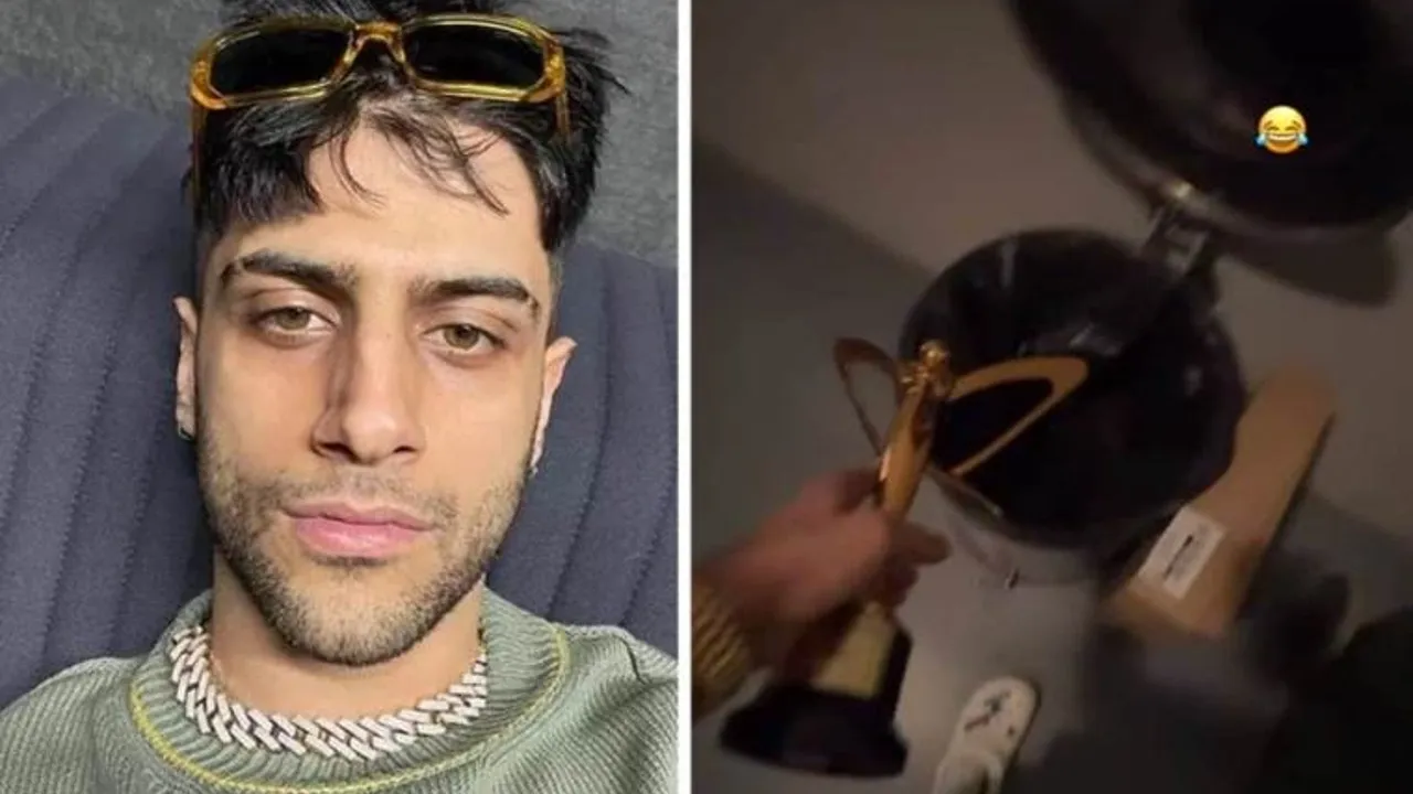 Bu yıl ödül alamayan Reynmen eski ödülünü çöpe attı