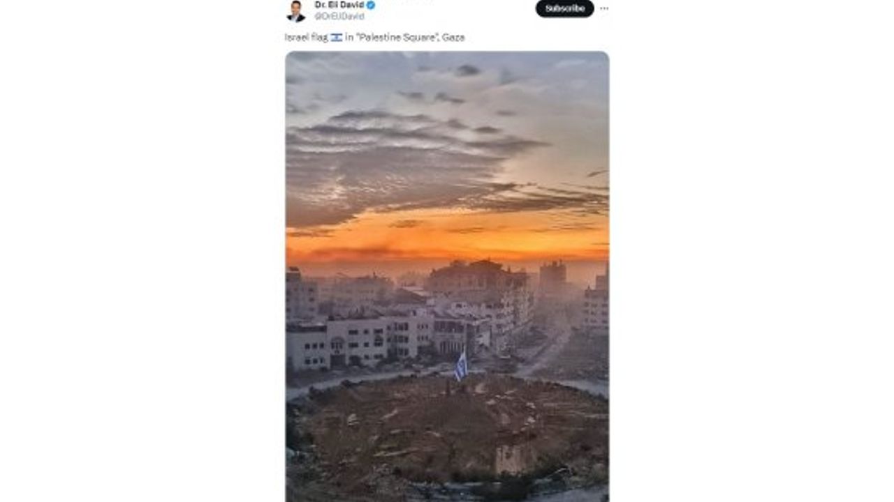 İsrail, harabeye dönen kente bayrak çekti