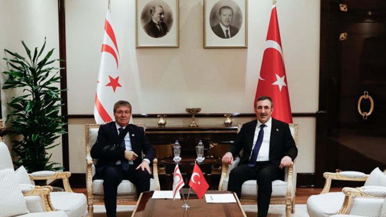 Başbakan Üstel ile TC Cumhurbaşkanı Yardımcısı Yılmaz görüştü