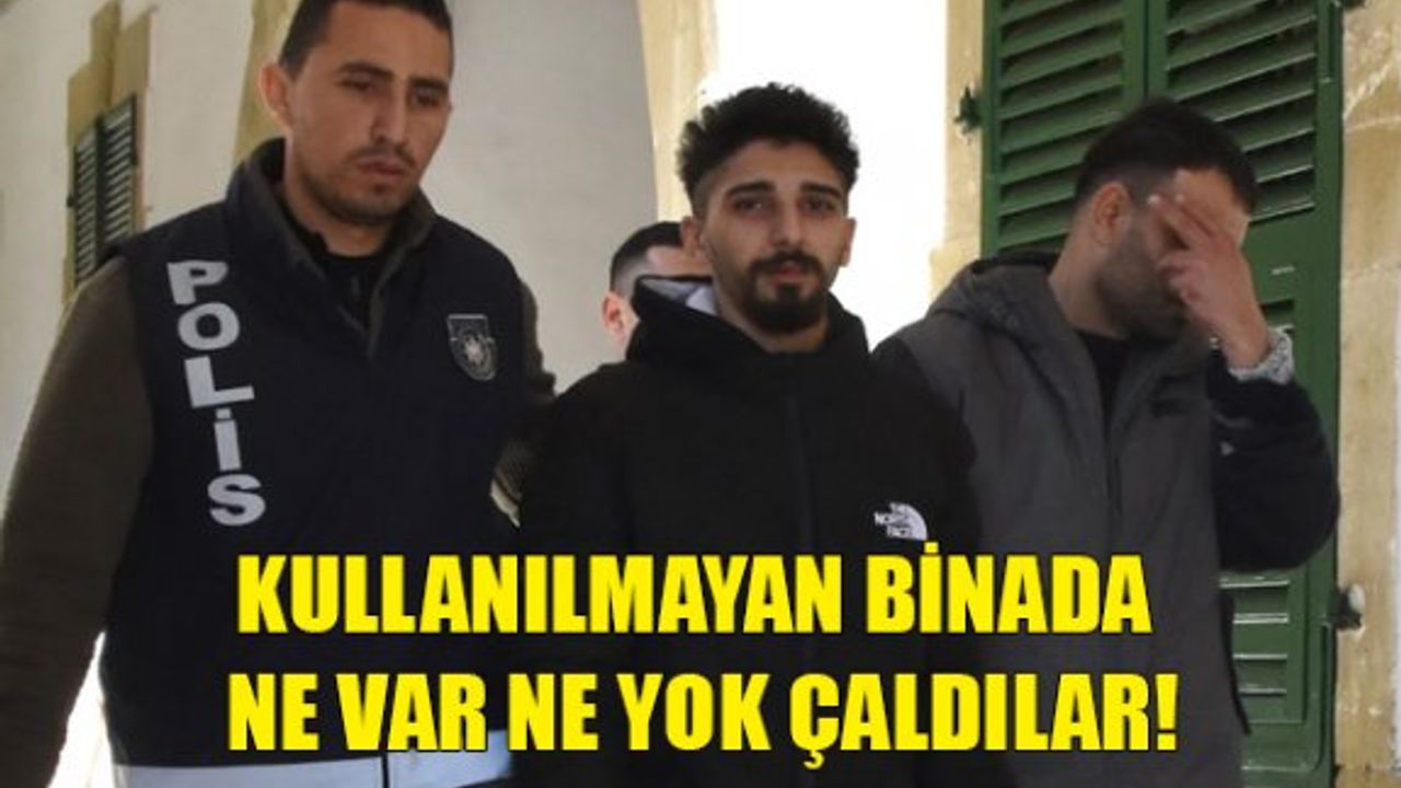 Kullanılmayan binada ne var ne yok çaldılar