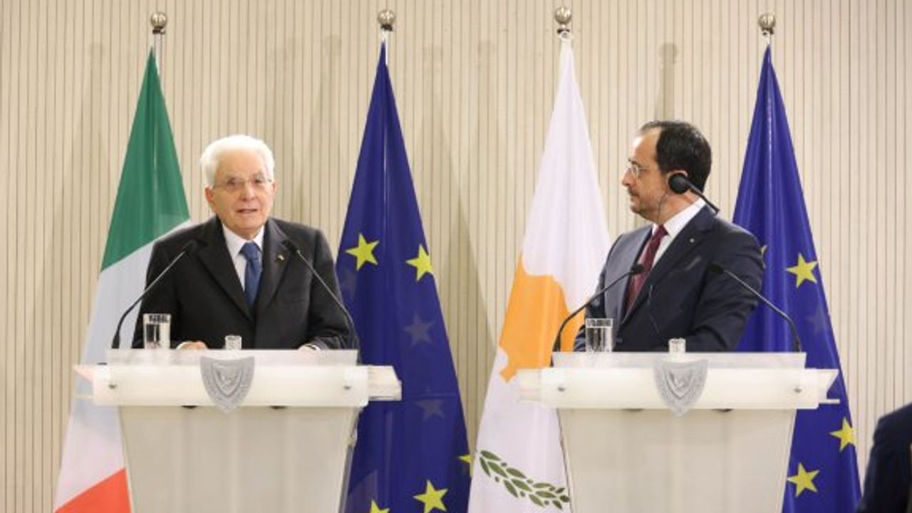 Mattarella: Kıbrıs sorununun en nihayetinde çözülmesi gerek