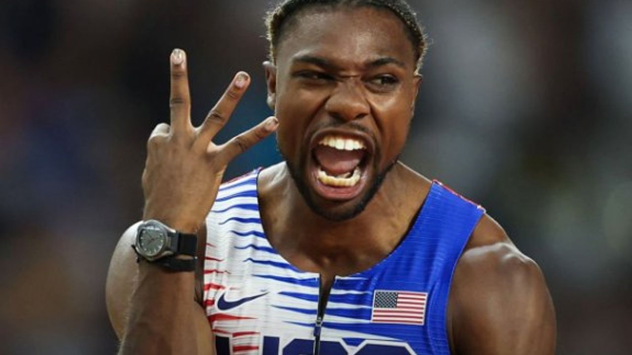 Noah Lyles, Boston'da rekor kırdı