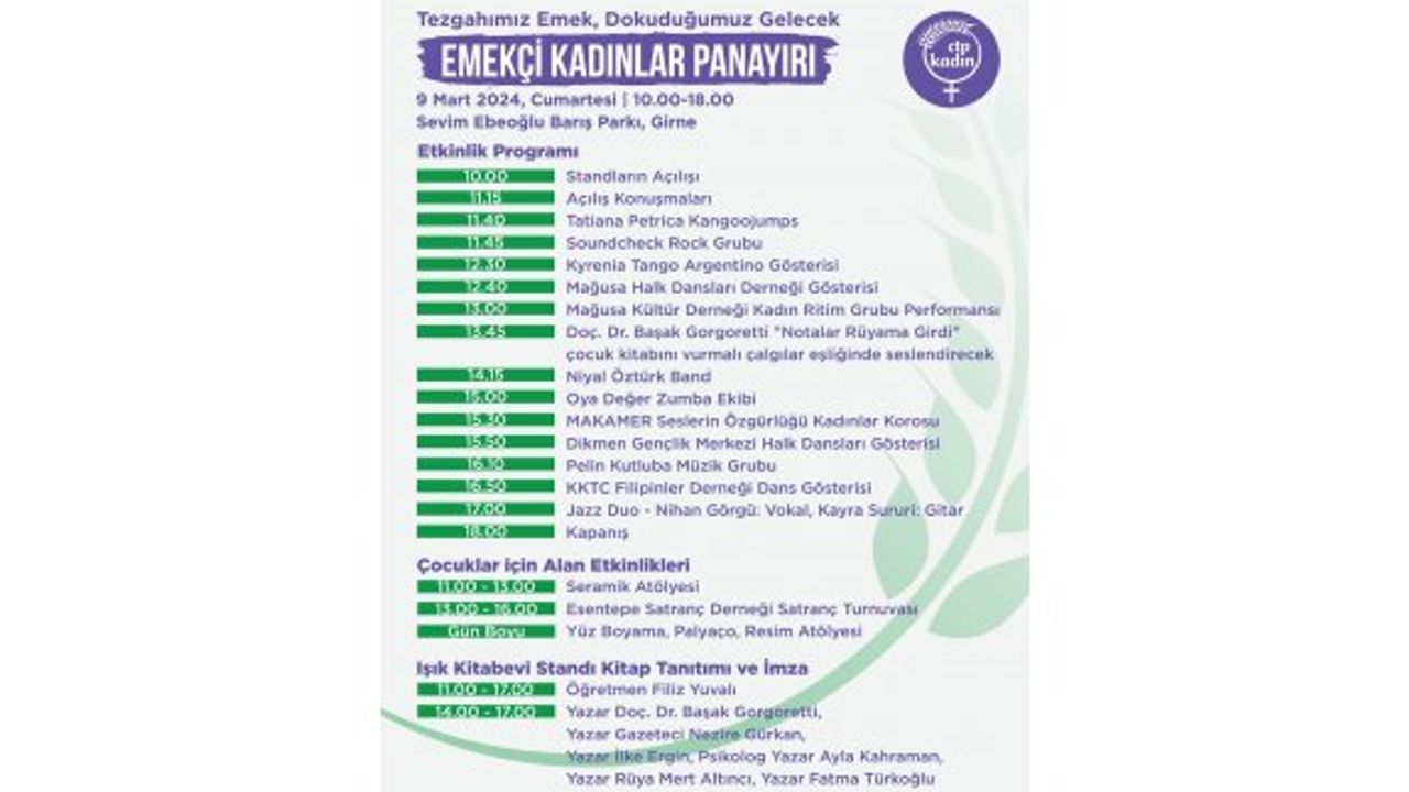 11’inci Girne Emekçi Kadınlar Panayırı yarın kuruluyor