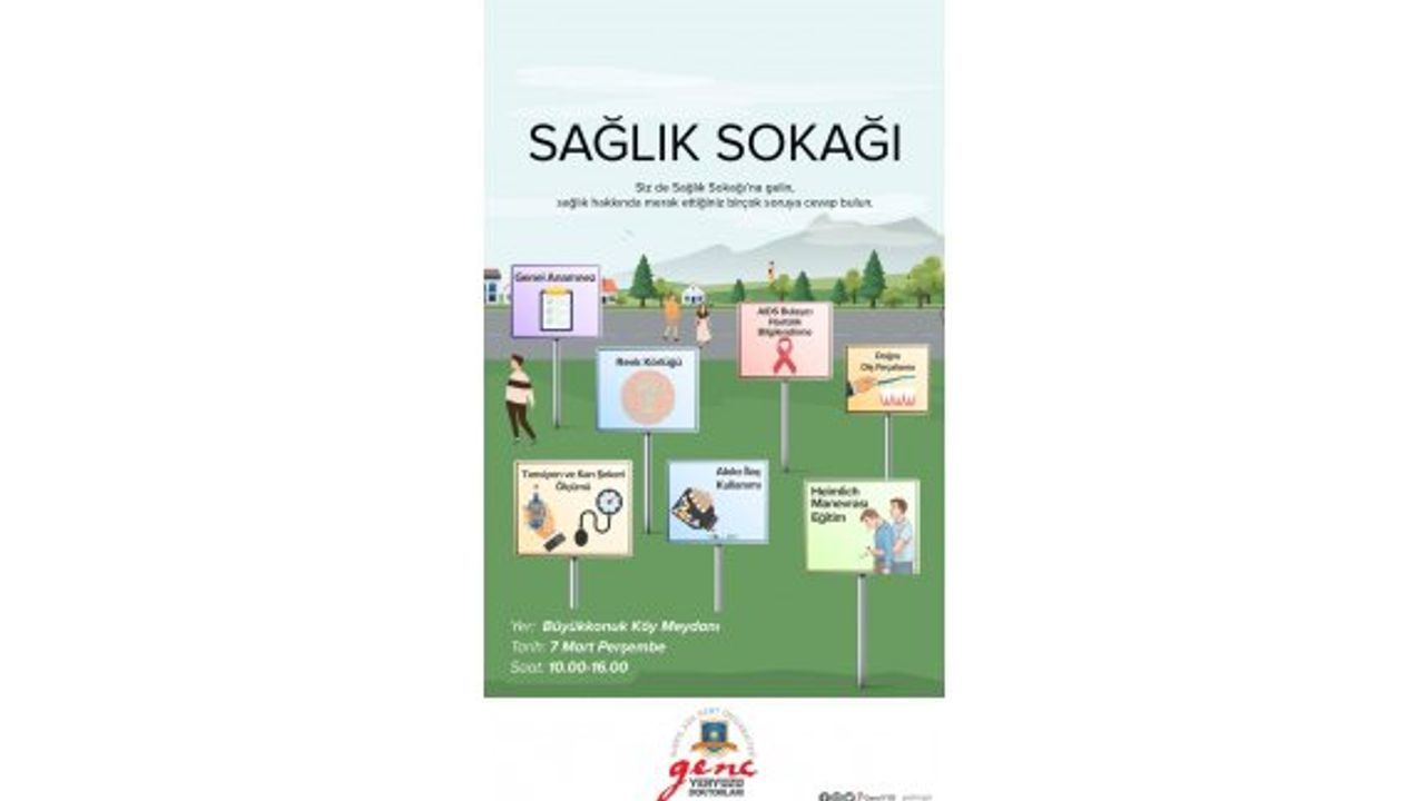 Büyükkonuk köy meydanında sağlık taraması yapılacak