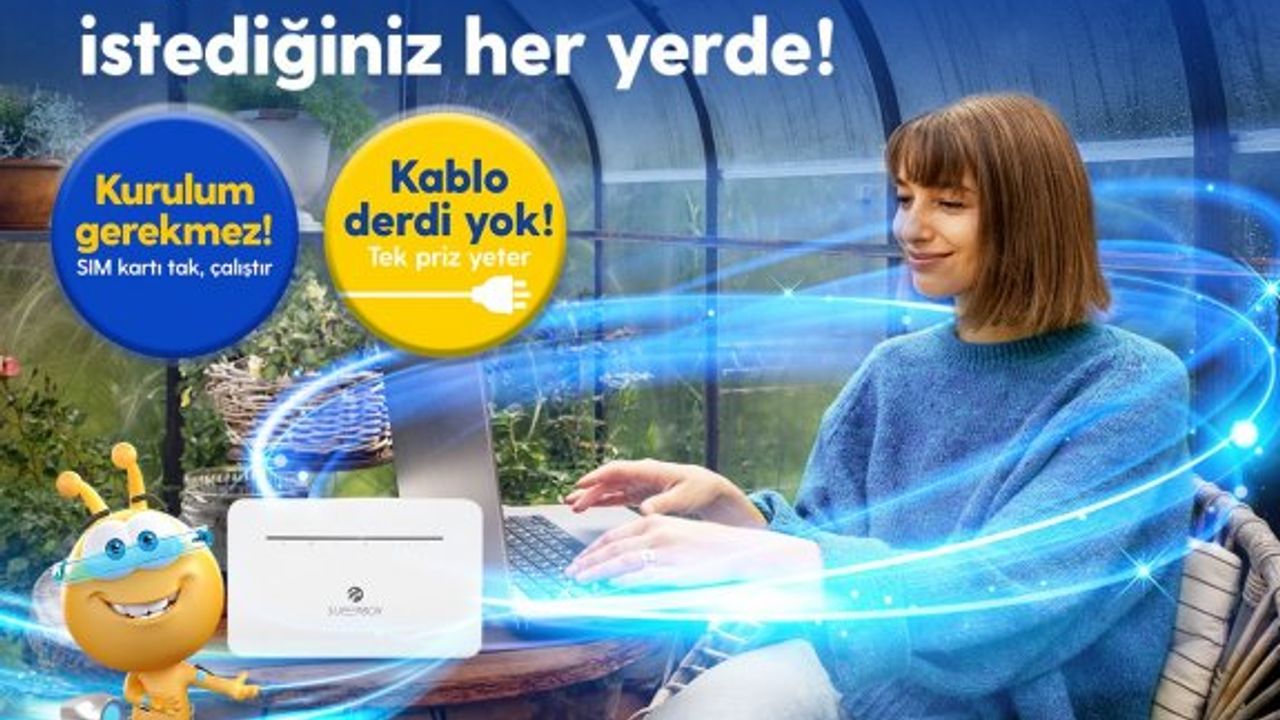“Kuzey Kıbrıs Turkcell Superbox hizmeti ile internetiniz dilediğiniz her yerde”
