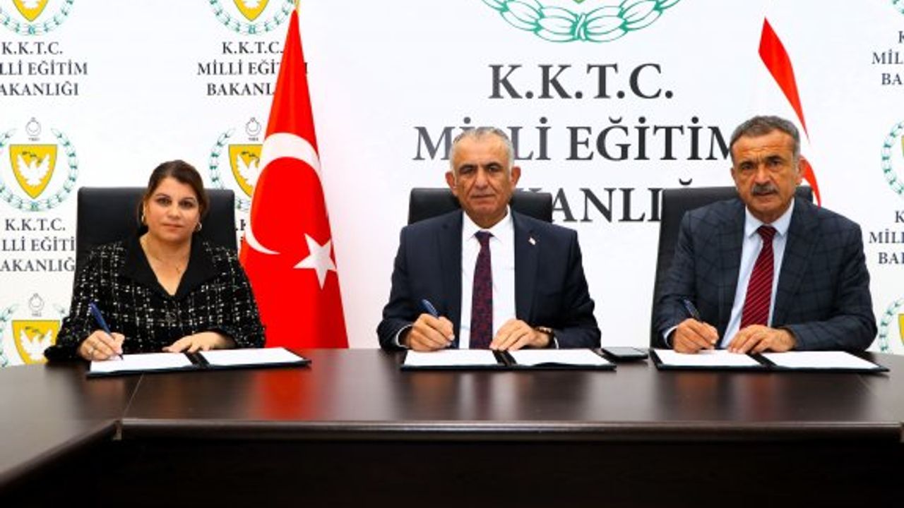 Mesleki Teknik Öğretim Dairesi ile Gazimağusa Belediyesi arasında iş birliği protokolü imzalandı