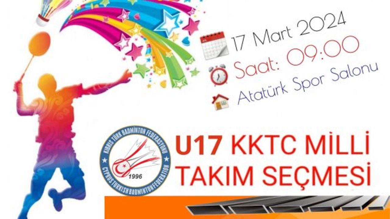 U17 Badminton Şampiyonası Pazar günü yapılacak
