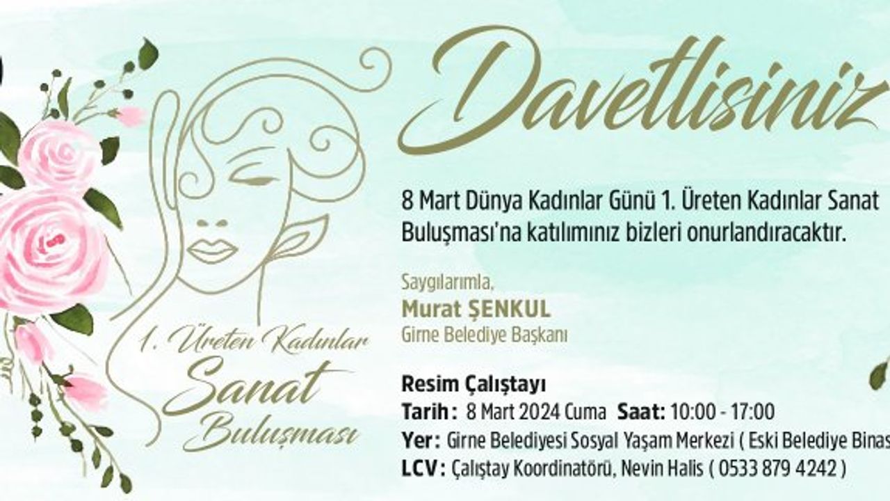 “Üreten Kadın Sanatçılar Buluşması” 8 Mart Dünya Kadınlar Günü'nde gerçekleştiriliyor