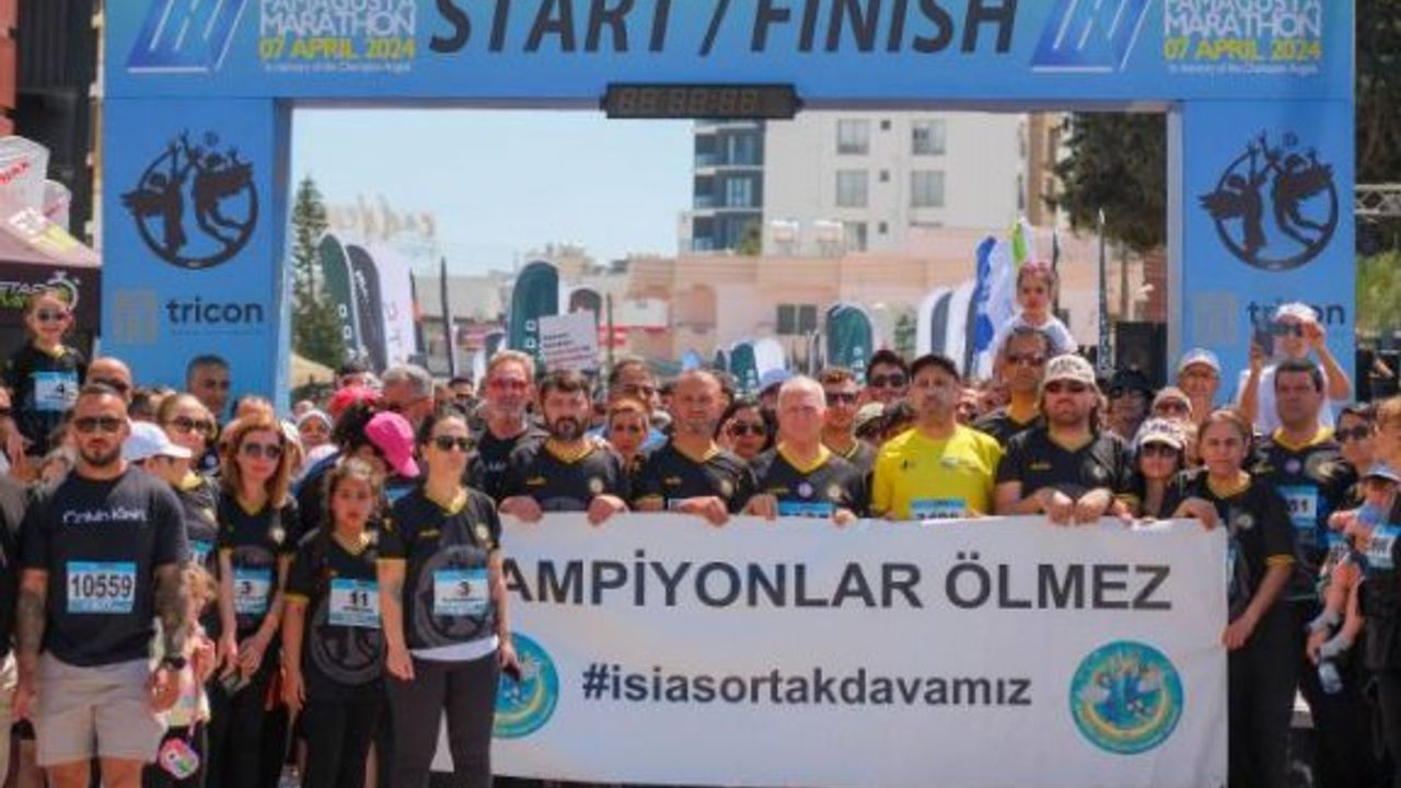 Gazimağusa’da Dörter Mağusa Maratonu “Adalet için koşuyoruz” temasıyla yapıldı