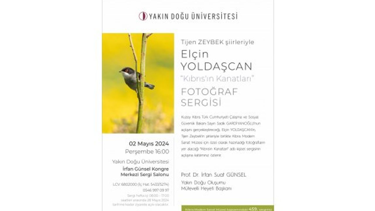 Kıbrıs’ın Kanatları sergisi YDÜ’de 2 Mayıs’ta ziyarete açılacak