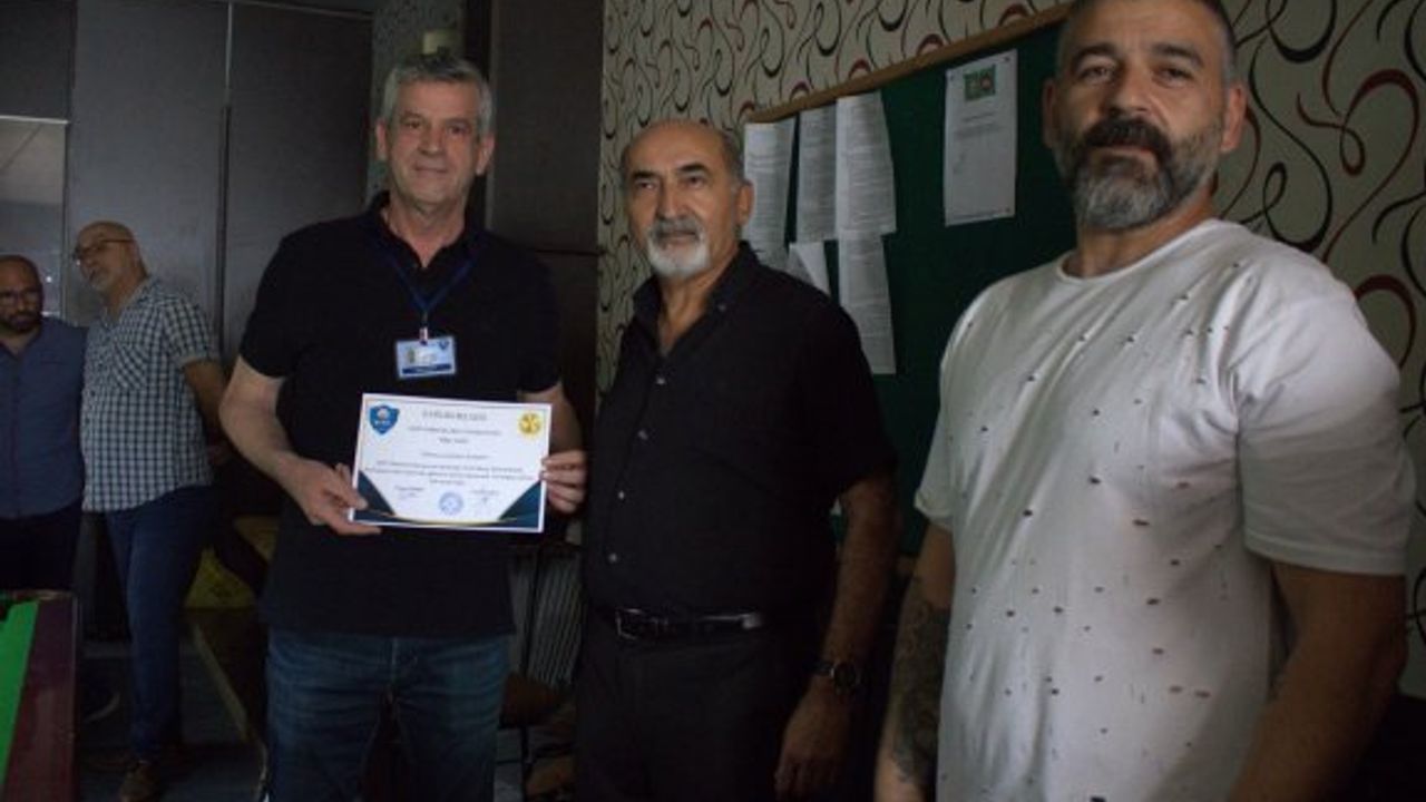 Bilardo Federasyonu aday hakem kursu tamamlandı