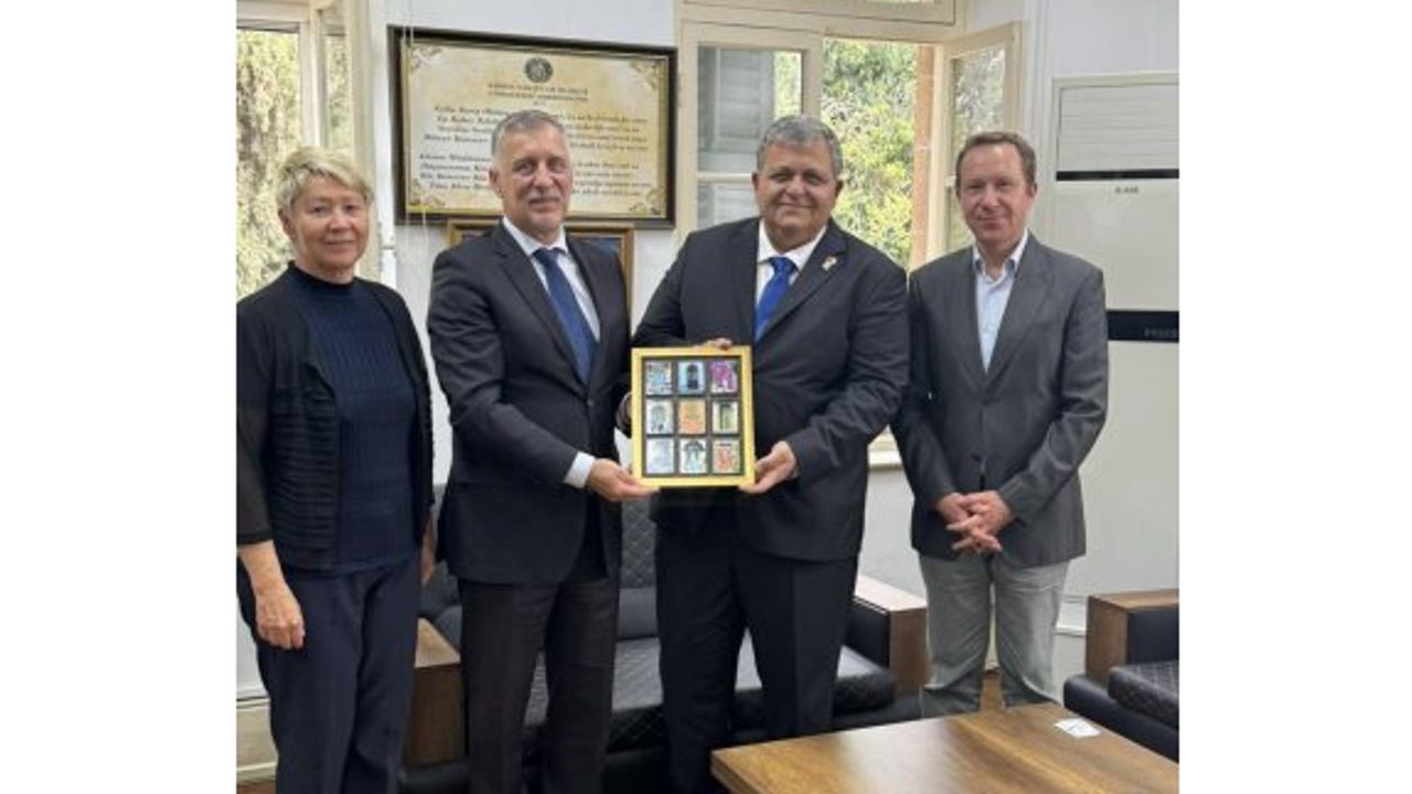 BM yetkililerinden Evkaf Genel Müdürü Prof. Dr. Mustafa Tümer’e  ziyaret