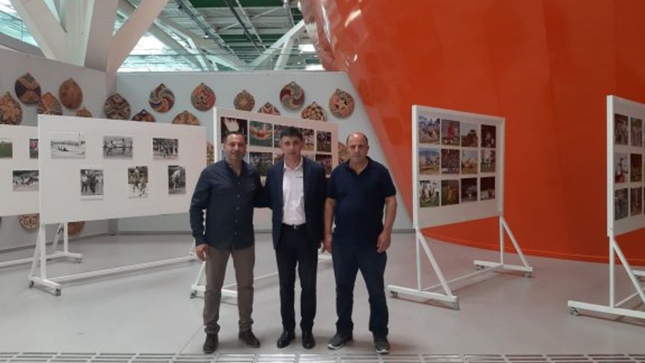 Ercan Havalimanı'nda spor müsabakaları fotoğraflarından oluşan sergi