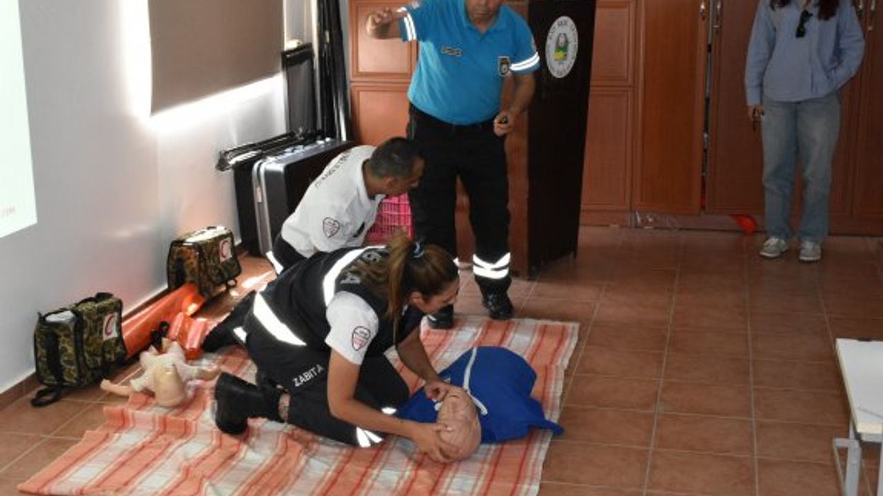 Girne zabıta birimleri ilk yardım eğitimlerini tamamladı