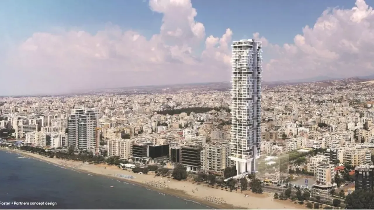 Güney Kıbrıs’ın en yüksek gökdeleni Limasol’da yapılıyor