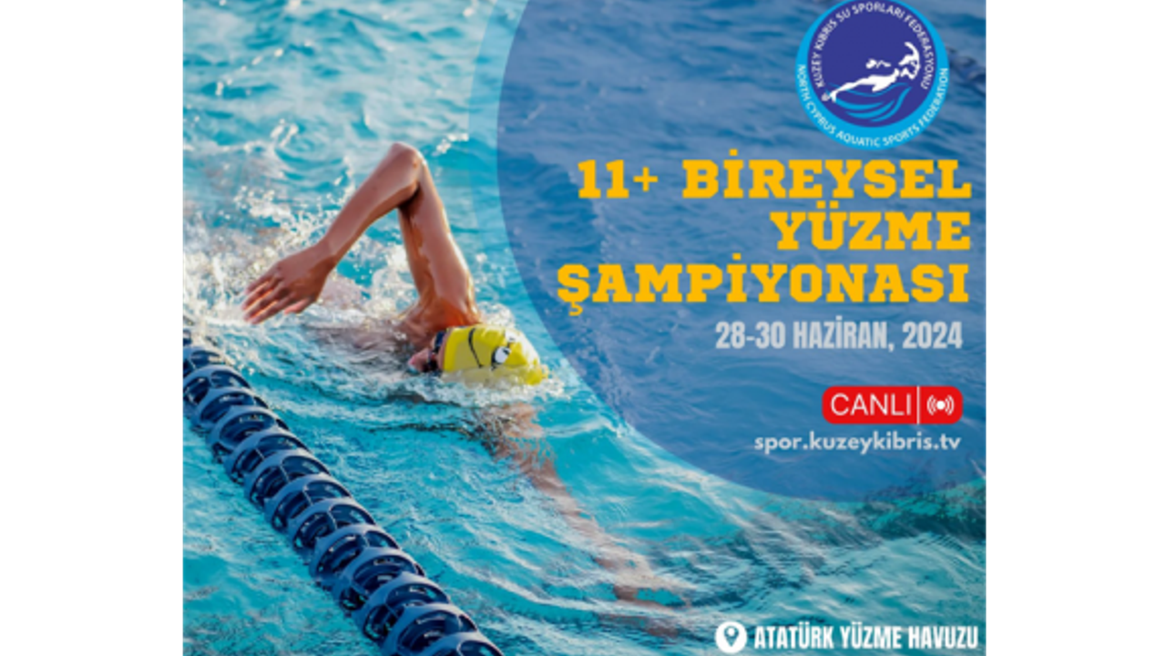 ‘11+ Yaş Bireysel Yüzme Şampiyonası’ yapılacak