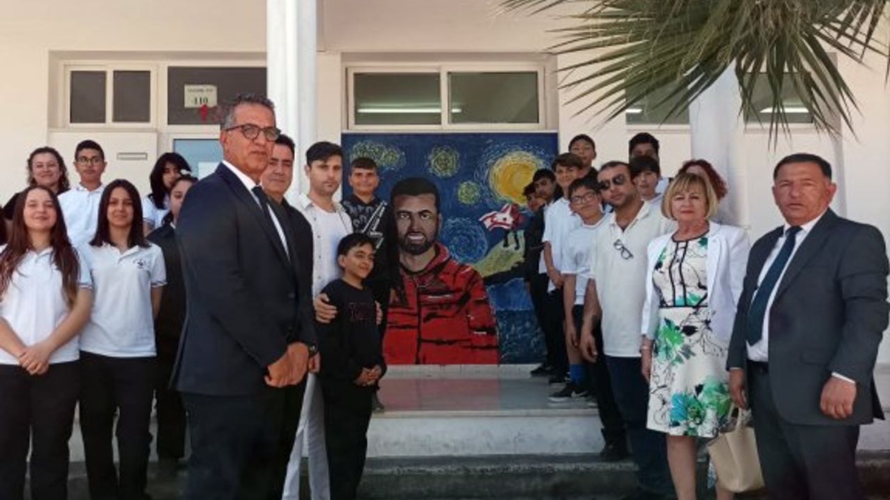 Birkan Uzun Lapta Yavuzlar Lisesi'nde ölümsüzleştirildi