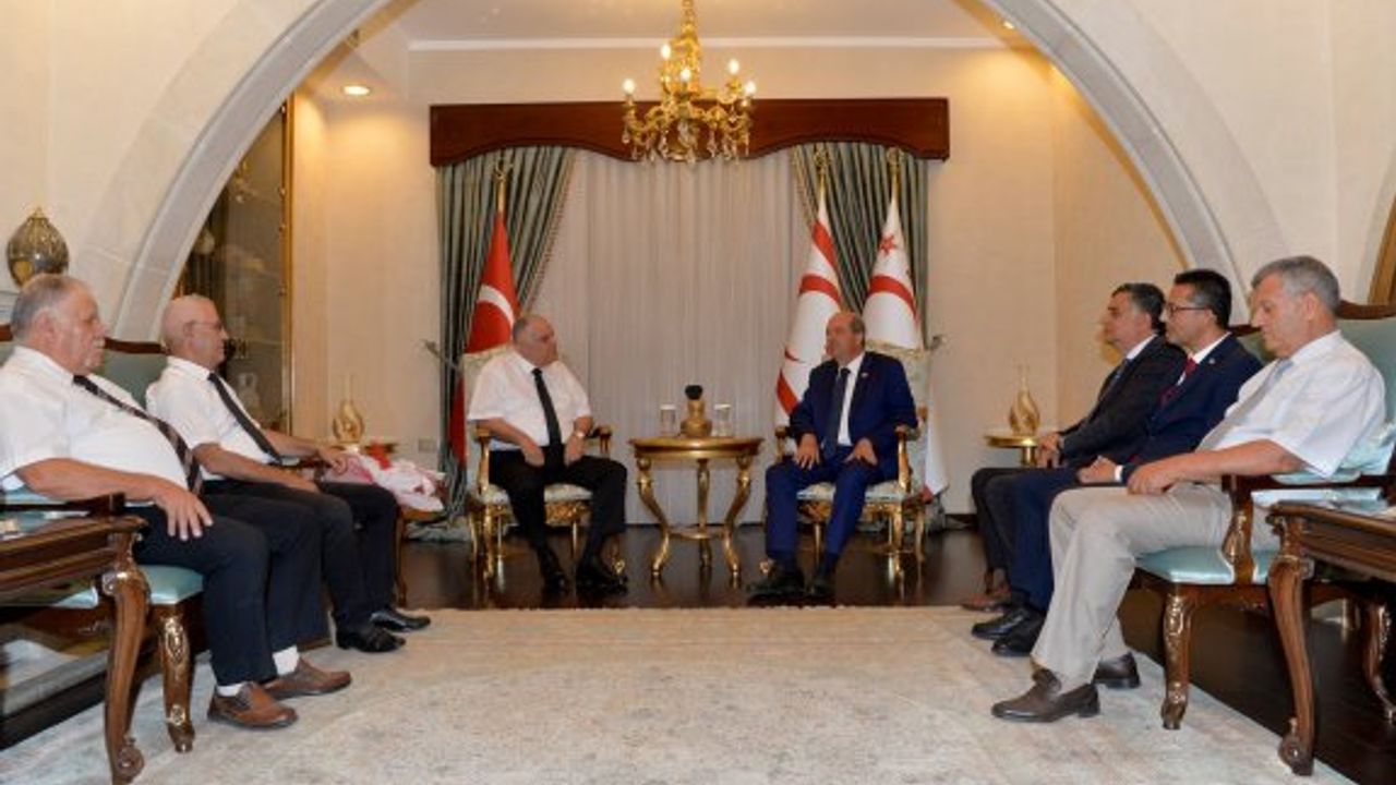 Cumhurbaşkanı Ersin Tatar, Emekli Polisler Derneği yeni yönetimini kabul etti