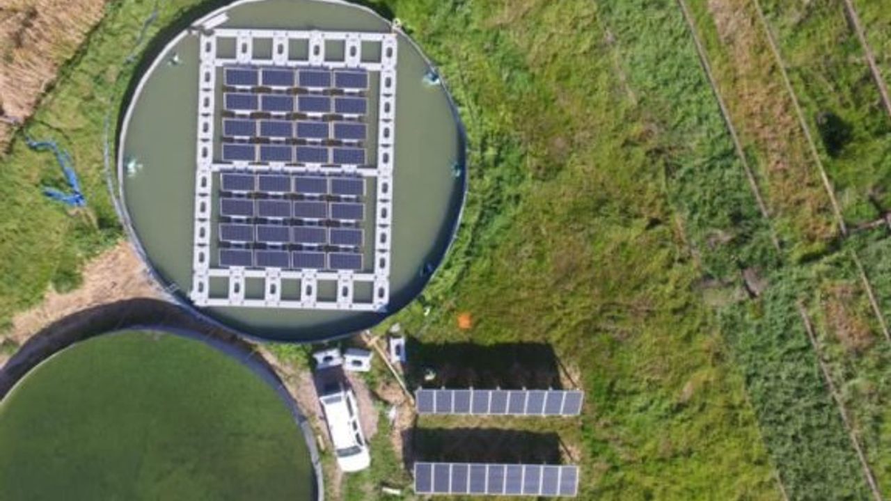 Haspolat Arıtma Tesisi üzerine güneş enerji santrali
