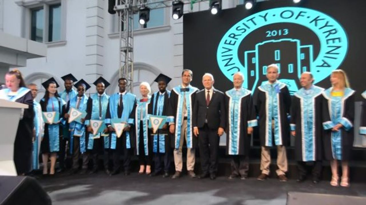 Töre, Girne Üniversitesi mezuniyet törenine katıldı