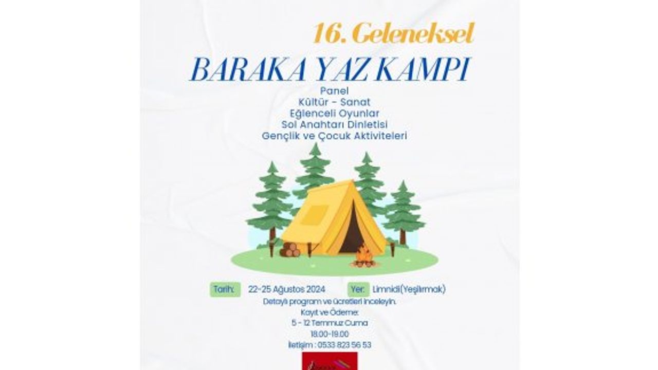 16. Geleneksel Baraka Yaz Kampı kayıtları başlıyor