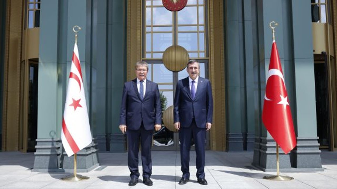 Başbakanı Üstel, Ankara’da TC Cumhurbaşkanı Yardımcısı Yılmaz ile görüştü