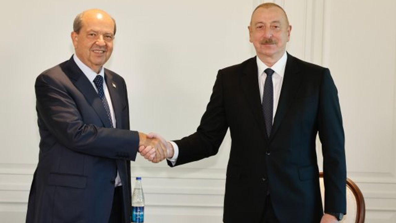 Cumhurbaşkanı Tatar, Azerbaycan Cumhurbaşkanı Aliyev ile görüştü