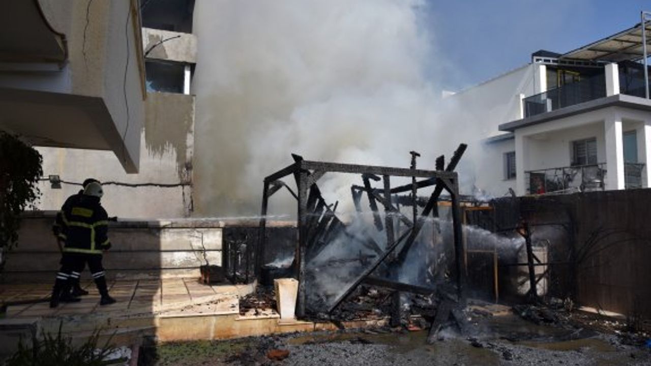 Hamitköy’de çıkan yangın hasara neden oldu