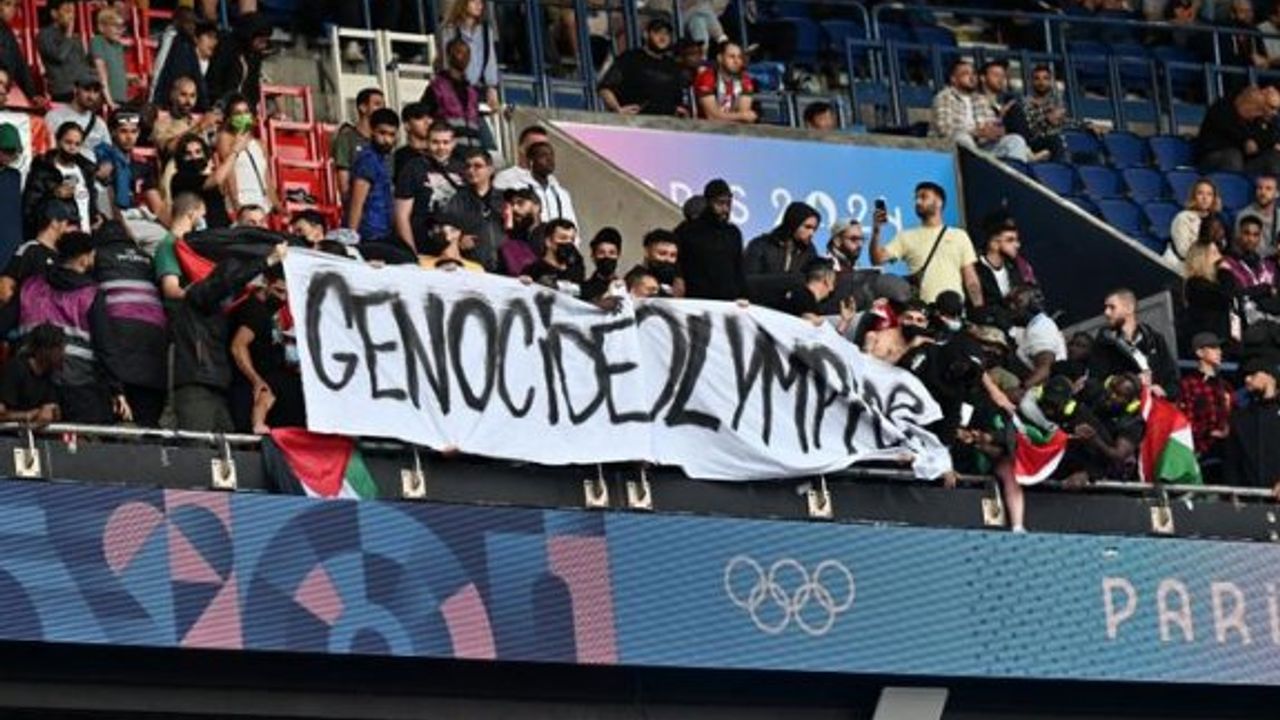 Paris 2024'te İsrail'e protesto